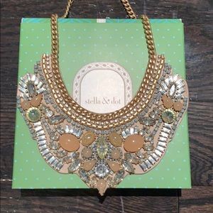 Stella and Dot Giverny embroidered necklace